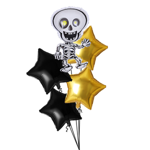 Dancing skeleton balloons bouquet
