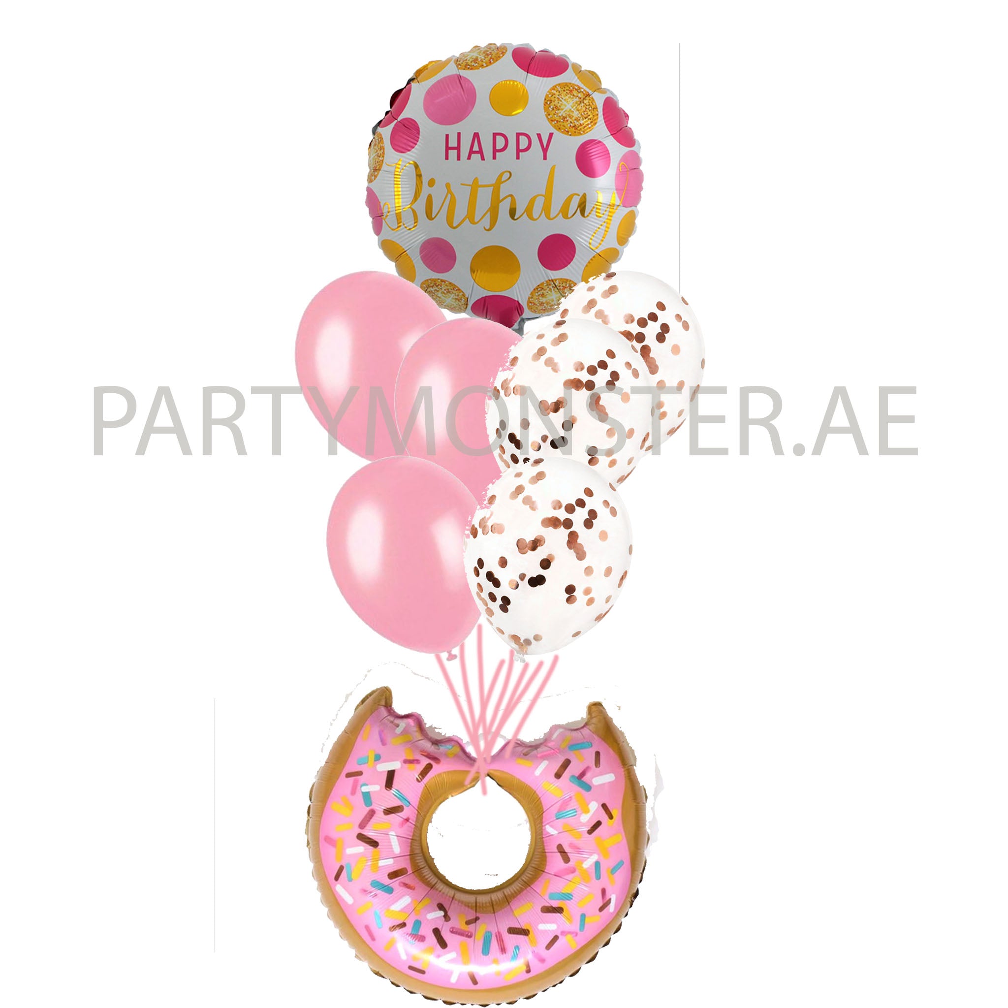 Donut birthday bouquet 01 - PartyMonster.ae