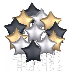 mixed stars shaped foil balloons for sale online in Dubai