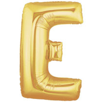 Letter E Golden Foil Balloon - 40in - PartyMonster.ae