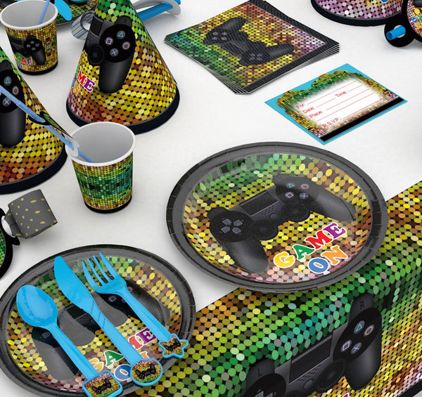 Game On party supplies - for 8 persons