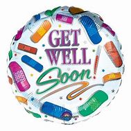 Get Well Soon Multicolored Foil Balloon-18in - PartyMonster.ae