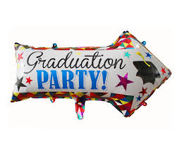 Graduation Party Pointer Colourful Foil Balloon -18in - PartyMonster.ae