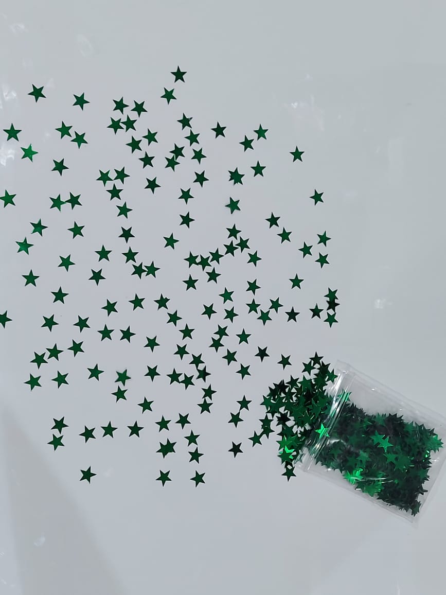 green stars foil confetti for sale online in Dubai