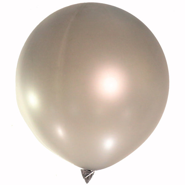 Silver  big 3 feet latex balloon for sale online in Dubai