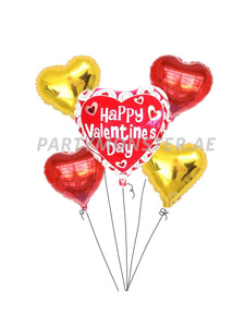 Happy Valentine's Day balloons bouquet - PartyMonster.ae