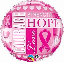 Breast Cancer Support Pink Foil Balloon-18in - PartyMonster.ae