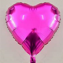 Hot Pink Foil Heart -18in - PartyMonster.ae