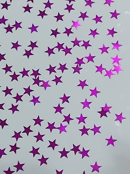 Hot pink stars shaped foil confetti in Dubai