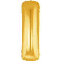 Letter I Golden Foil Balloon - 40in - PartyMonster.ae