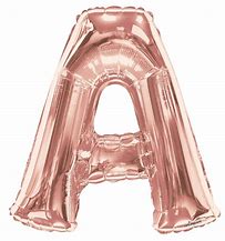 Letter A Rose Gold Foil Balloon - 40inches