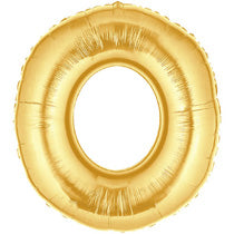 Letter O Golden Foil Balloon - 40in - PartyMonster.ae
