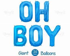 Blue BOY letter balloons - PartyMonster.ae