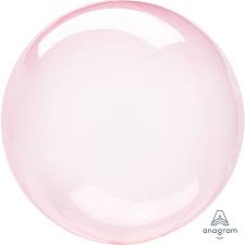 Pink Clear Balloon -24in - PartyMonster.ae
