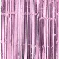 Pink Tassel/ tinsel Foil curtain, backdrop 2m - PartyMonster.ae