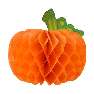 Pumpkin shaped honeycomb decoration 25cm
