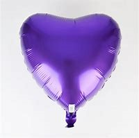 Purple Foil Heart -18in - PartyMonster.ae