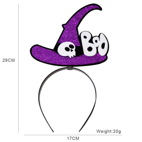 Purple boo hat head band