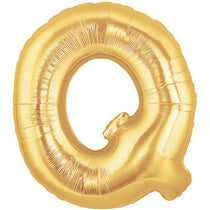 Letter Q Golden Foil Balloon - 40in - PartyMonster.ae