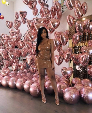rose gold balloons decorations in Dubai