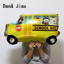 School Bus Yellow and Black 80x87cm - PartyMonster.ae