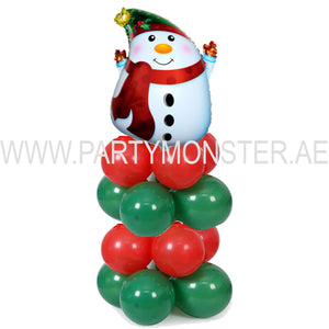 snowman christmas balloon pillar for sale online in Dubai