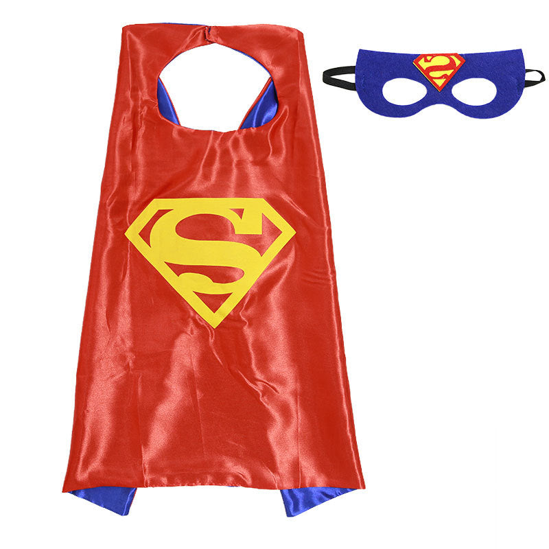 Superman red kid's drape and eye mask costume set