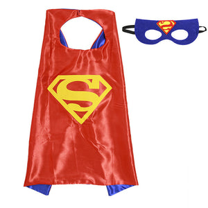 Superman red kid's drape and eye mask costume set