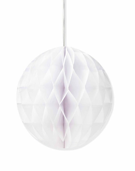 White honeycomb party decoration - 25cm - PartyMonster.ae