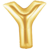 Letter Y Golden Foil Balloon - 16in - PartyMonster.ae