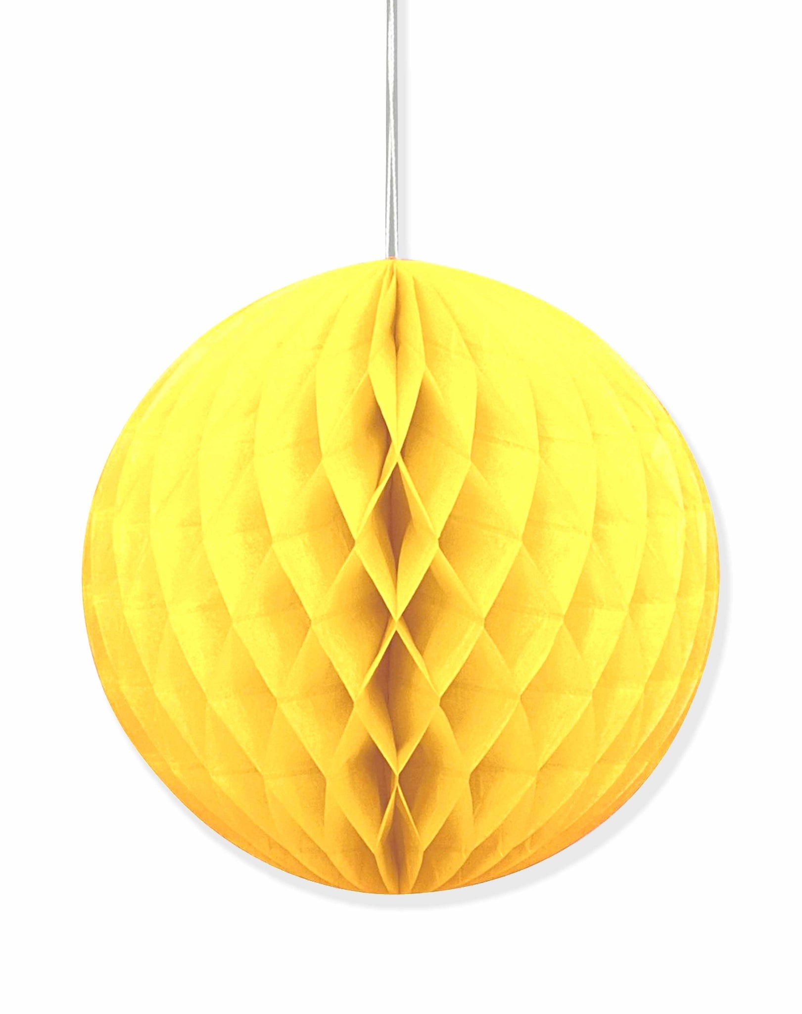 Yellow honeycomb party decoration - 25cm - PartyMonster.ae