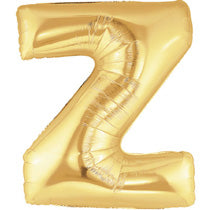 Letter Z Golden Foil Balloon - 16In - PartyMonster.ae